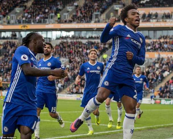 Victor Moses and Willian