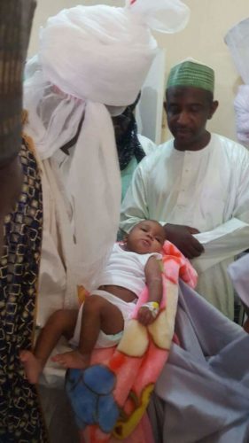 Emir Sanusi Visits 8-Month-Old Baby Raped By Her Mum’s Friend’s Husband – Photos