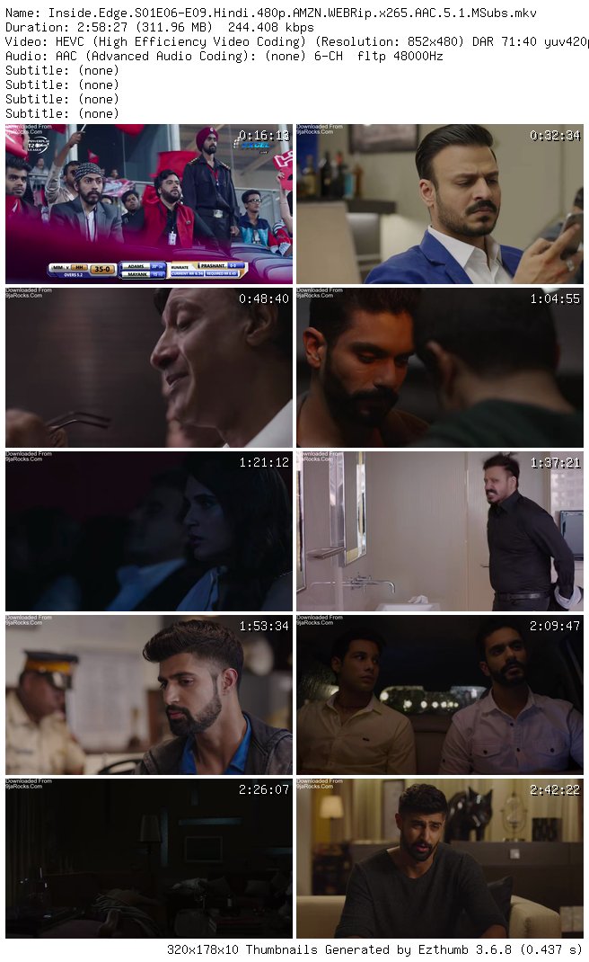 Inside Edge Season 1 Episode 1 - 9 [Bollywood Series]